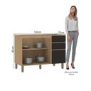Ver imagem 2 de Balcão Modulado 120cm (sem Tampo) de Pia 2 Portas 3 Gavetas Slim Luciane