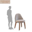 Ver imagem 6 de Mesa de Jantar 180cm x 80cm Madeira Tampo Laminado Orgânico com 6 Cadeiras Ester Marrom/Brisa/Imbuia