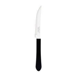 Kit - 12 Facas para Churrasco Leme com Lâmina em Aço Inox 4 Pol Cabo Preto Fpbag - Tramontina - 1