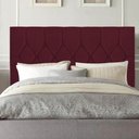 Ver imagem 1 de Cabeceira Estofada Cama Box King 195cm Istambul Corino Bordo- Mabe Magazine