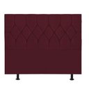 Ver imagem 2 de Cabeceira Estofada Cama Box King 195cm Istambul Corino Bordo- Mabe Magazine