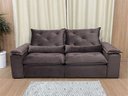 Ver imagem 7 de Sofá Retrátil e Reclinável Comfort Premium Tamanhos e Cores Cor:marrom;tamanho:2,30