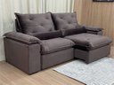 Ver imagem 2 de Sofá Retrátil e Reclinável Comfort Premium Tamanhos e Cores Cor:marrom;tamanho:2,30