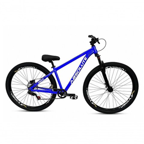 Bicicleta Mountain Bike Nero 6 Freeride Single Aro 29 Alumínio Disco Hidráulico Absolute Azul