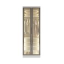 Ver imagem 5 de Guarda-Roupa Casal Modulado Reflecta 2 Portas com LED 3 Gavetas 100% MDF Cairo Branco/Neve