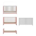 Ver imagem 5 de Berço 3 em 1 para Colchão 130 X 60cm com Cômoda Doce de Leite Multimóveis Mp4297