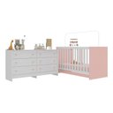 Ver imagem 1 de Berço 3 em 1 para Colchão 130 X 60cm com Cômoda Doce de Leite Multimóveis Mp4297