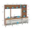 Ver imagem 5 de Armário de Cozinha Compacta Roma 6 Portas c/ Torre Quente Menu Móveis