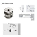 Ver imagem 6 de Rastex Minifix + Tampa + Parafusos 500 Und de Cada - Hettich Alemã