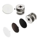 Ver imagem 2 de Rastex Minifix + Tampa + Parafusos 500 Und de Cada - Hettich Alemã