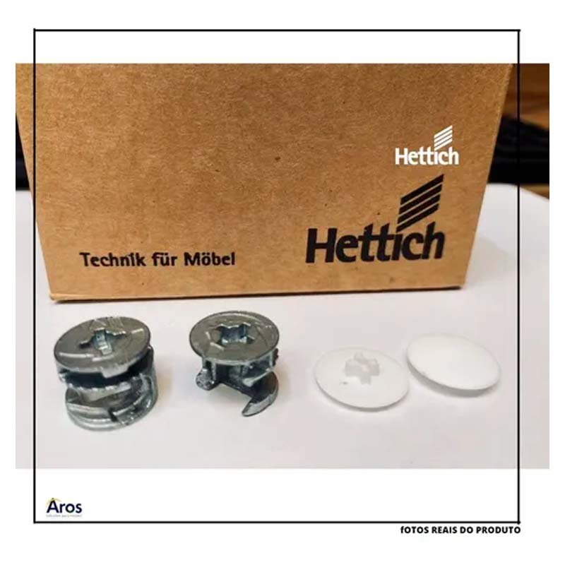 Rastex Minifix + Tampa + Parafusos 500 Und de Cada - Hettich Alemã - 8