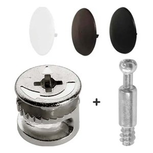 Rastex Minifix + Tampa + Parafusos 500 Und de Cada - Hettich Alemã