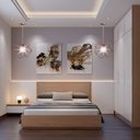 Ver imagem 2 de Luminária Pendente Diamante Jady Aramado Alumínio Teto Luxo:rose Cobre