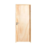 Porta de Abrir Amecla 2,10x0,82 Batente 09 Pinus Fechadura Simples Lado Esquerdo - 1