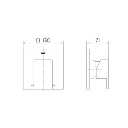 Acabamento Monocomando para Chuveiro e Ducha Higiênica New Edge / Minima ½ e ¾ Cromado - Docol - 2