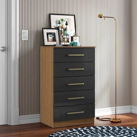 Cômoda 5 Gavetas com 60cm de Largura