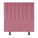 Ver imagem 1 de Cabeceira Estofada Cama Box Queen 160 Mavie Carla Suede:rosa