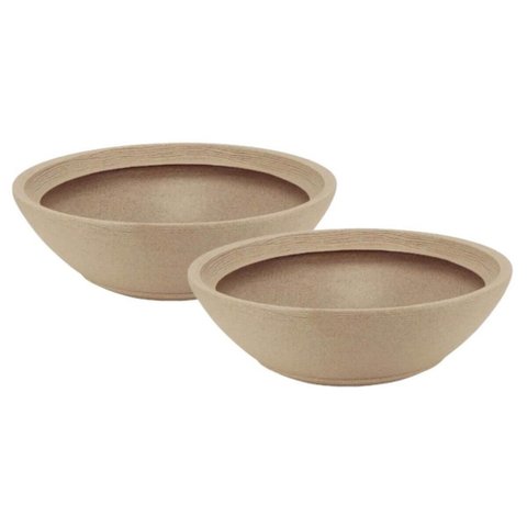 Kit 2 Vasos Indi para Folhagem Flores 17cm Polietileno Tramontina Jardim Varanda