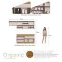 Ver imagem 4 de Cozinha Modulada Completa 5 Peças 9 Portas 4 Gavetas Ripadas Fecho Click 4 Nichos 260cm com Rodapé 1
