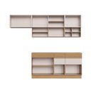 Ver imagem 5 de Cozinha Modulada Completa 5 Peças 9 Portas 4 Gavetas Ripadas Fecho Click 4 Nichos 260cm com Rodapé 1