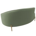 Ver imagem 7 de Sofá Curvo 2 Lugares 150cm Braço Esq. Thommy Pés Ouro Bouclé Verde Claro - Nexta Casa