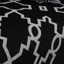 Ver imagem 5 de Kit 5 Peças Xale para Sofá 1,35x1,35m com Almofadas Cheias Dupla Face Grécia Jacquard Cor Preto