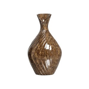 Vaso de Cerâmica Marrom Grande para Mesa Encanto 42x24,5x16 cm