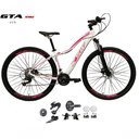 Ver imagem 1 de Bicicleta Aro 29 Ksw Mwza Feminina Kit 2x9 Gta Sunrun Disco K7 11/36 Pedivela 24/38d com Trava -