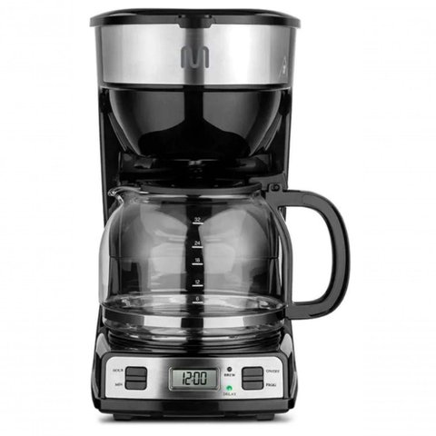 Cafeteira Digital Programavel com Timer 900W Multi Faz 32 Xícaras Preta 110V