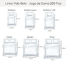Jogo de Cama 200 Fios Vida Bela Kacyumara Verde Benit Queen 240x240cm - 5