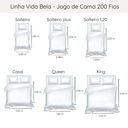 Ver imagem 5 de Jogo de Cama 200 Fios Vida Bela Kacyumara Verde Benit Queen 240x240cm