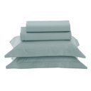 Ver imagem 1 de Jogo de Cama 200 Fios Vida Bela Kacyumara Verde Benit Queen 240x240cm