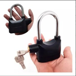 Cadeado com Alarme 2 em 1 Sensor Movimento Anti Roubo Sirene 110db Haste Longo Curto Moto Portao - 2