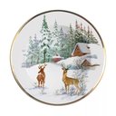 Ver imagem 1 de Conjunto com 6 Pratos Fundo Rena Natal Ø25cm Alleanza Cerâmica