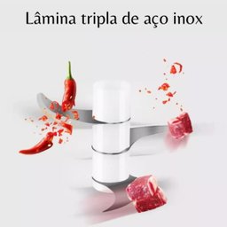 Mini Processador Alimentos Original 250ml Branco - 4