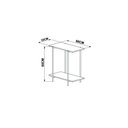 Ver imagem 3 de Mesa Lateral Tube - Artesano Madeira