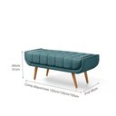 Ver imagem 3 de Recamier França 1,00M com Base Madeira Linho Sofatec