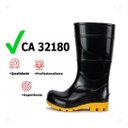 Ver imagem 4 de Bota Pvc Borracha Cano Médio Galocha Impermeável Epi Crival