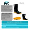 Bota Pvc Borracha Cano Médio Galocha Impermeável Epi Crival - 3
