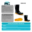 Ver imagem 3 de Bota Pvc Borracha Cano Médio Galocha Impermeável Epi Crival