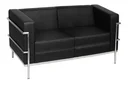 Ver imagem 1 de Sofá 2 Lugares Le Corbusier Premium - Preto