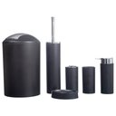 Ver imagem 3 de Kit Banheiro Conjunto Completo Saboneteira Lixeira 6 Peças / KBLX-120 PGB