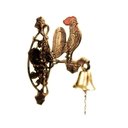 Ver imagem 1 de Sineta Sino Bronze Parede Modelo Galo Vento Colonial Mëdio