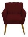 Ver imagem 2 de Poltrona Decorativa Cecília - Bordô - Renascer Decor