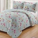 Ver imagem 1 de Kit Cobre Leito Colcha Daily Casal 3 Peças Dupla Face Estampado - Floral 55 - 100% Poliéster