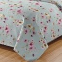 Ver imagem 3 de Kit Cobre Leito Colcha Daily Casal 3 Peças Dupla Face Estampado - Floral 55 - 100% Poliéster