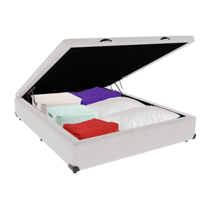 Cama Box Baú Viúvo Sintético Branco