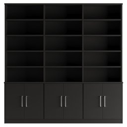 Estante de Livros 6 Portas 5 Prateleiras  Moderno - 7