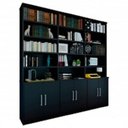 Ver imagem 2 de Estante Multiuso de Livros 6 Portas 5 Prateleiras Moderno 100% MDF 232,5CMX230CM Preto