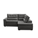 Ver imagem 3 de Sofá de Canto Retrátil e Reclinável com Molas LD 2,50x2,00m Viviane Suede Cinza Madelina Decor